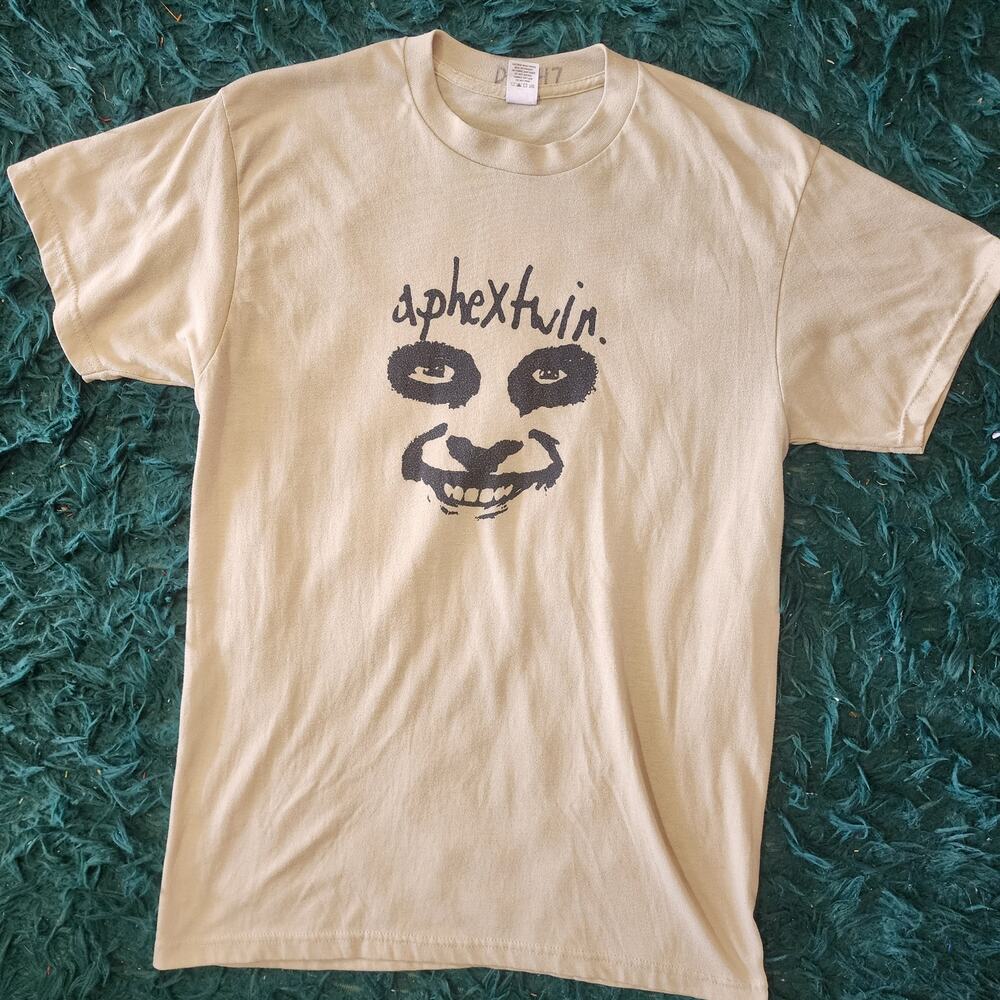 Vintage Aphex Twin Face Tee USA Made Graphic Electronic Band Shirt L